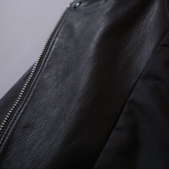 ALL SAINTS Dalby Slim Fit Leather Biker Jacket - Picture 8 of 11